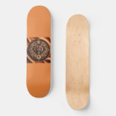 Tigervan boterkaramel skateboard (Voorkant)