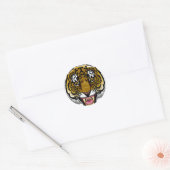 TigerX-Sticker Ronde Sticker (Envelop)