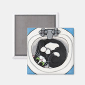 Tight Fit v.2 - Aimant de chat (Recto/Verso)