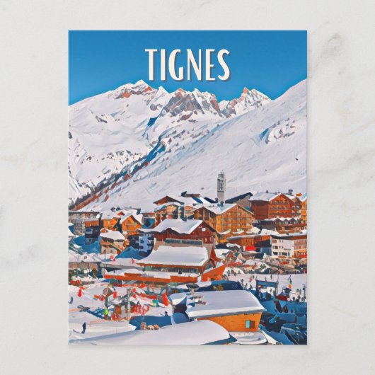 Tignes Briefkaart (Voorkant)