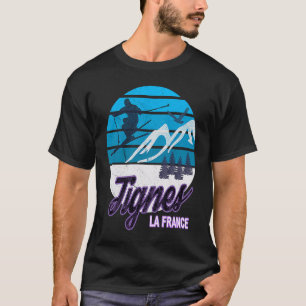 Tignes France Alps Ski Resort Snowboarding T-shirt