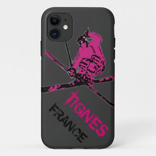 Tignes France gris rose iphone 5 coque (Dos)