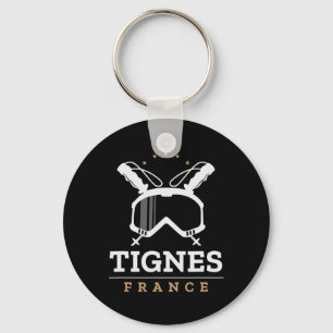 Tignes France Ski Resort Skiën Snowboardi Sleutelhanger