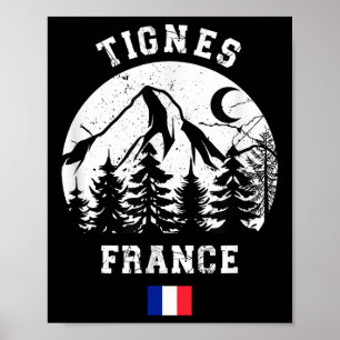 Tignes Frankrijk Alpen Skigebied Alpineskiën Frans Poster