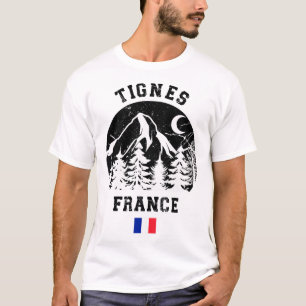 Tignes Frankrijk Alpen Skigebied Alpineskiën Frans T-shirt