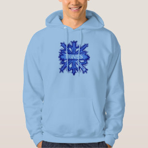 Tignes Frankrijk jongens sneeuwvlok hoodie