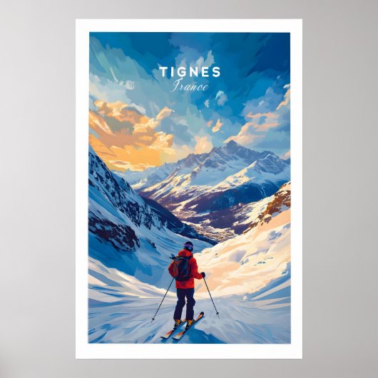 Tignes Ski Poster 1 (Voorkant)