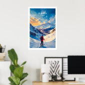 Tignes Ski Poster 1 (Thuiskantoor)