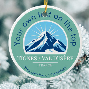 Tignes Val d'Isère Frankrijk skimedaille Ornament