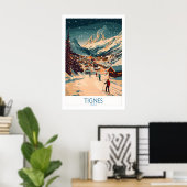 Tignes Wall Art Affiche de Ski 1 (Bureau à domicile)