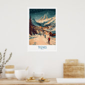 Tignes Wall Art Affiche de Ski 1 (Cuisine)