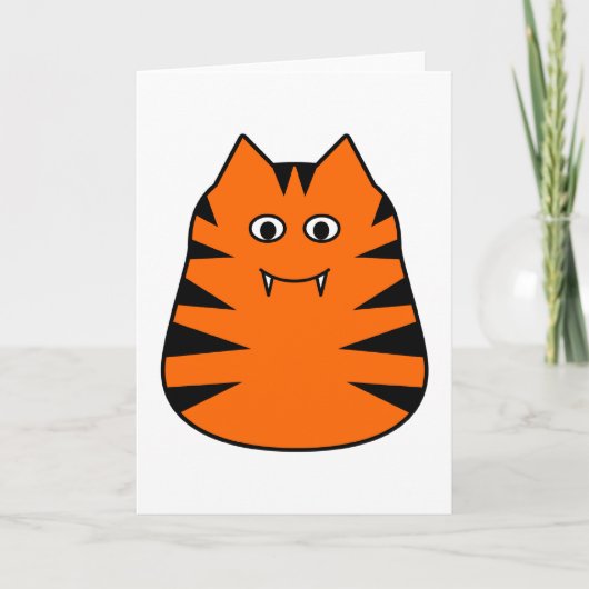 Tigr - carte de voeux mignonne de tigre (Devant)