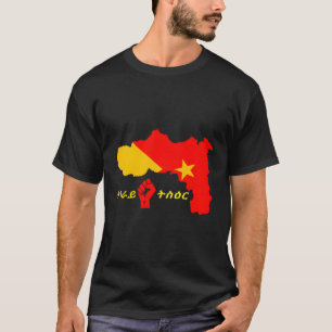 Tigray Kaart Vlag Ethiopië T-shirt