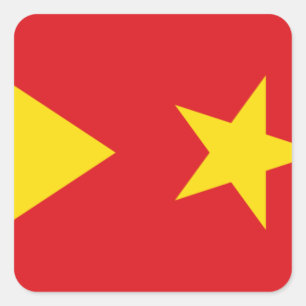 Tigray Region Flag Vierkante Sticker