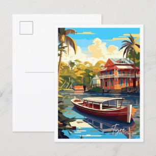 Tigre Argentina Travel Illustratie Briefkaart