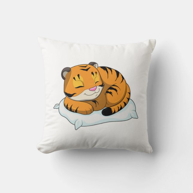 Tigre au coucher avec Coussin (Recto)