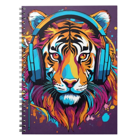 Tigre avec CARNET casque (Devant)