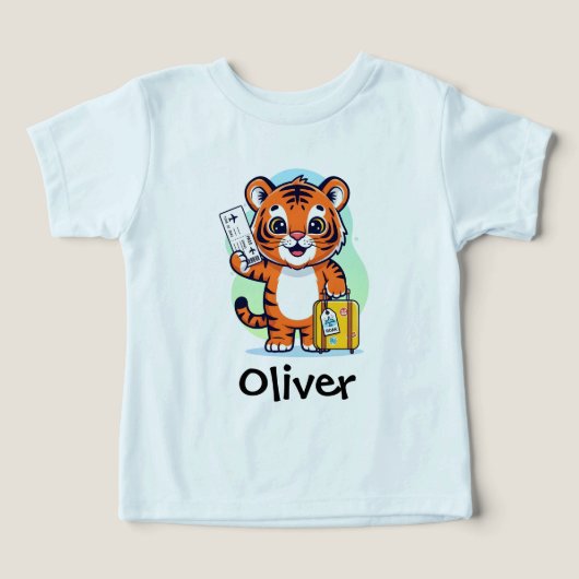 Tigre aventurier mignon (Design Recto)