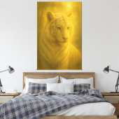 Tigre Blanc Majestueux – Impression d'Art Fin (Insitu(Chambre))