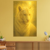 Tigre Blanc Majestueux – Impression d'Art Fin (Insitu(Salon))