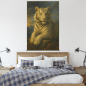 Tigre Blanc Majestueux – Impression d'Art Fin (Insitu(Chambre))