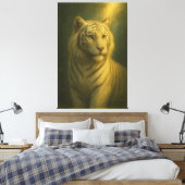 Tigre Blanc Majestueux – Impression d'Art Fin (Insitu(Chambre))
