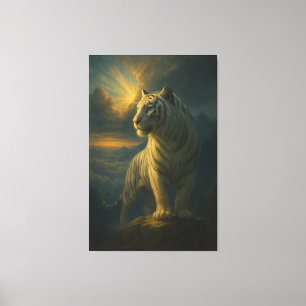Tigre Blanc Majestueux – Impression d'art fine