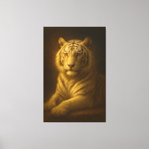 Tigre Blanc Majestueux – Toile Premium Beaux-Arts