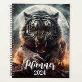 Tigre blanc rugissant (Devant)