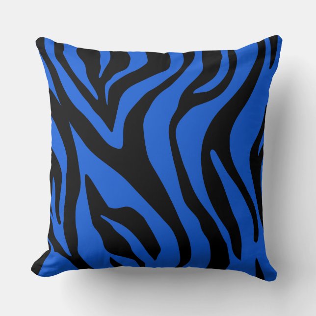 Tigre Bleu/ Coussin réversible bleu clair (Recto)