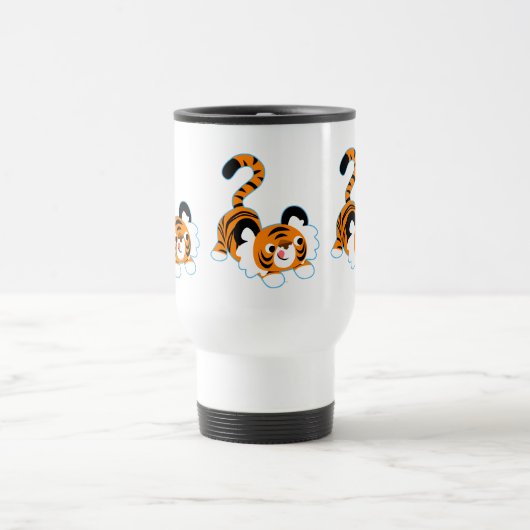 Tigre Cartoon Mignonne Prêt À Jouer À La Mug Commu (Centre)