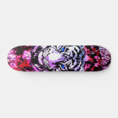Tigre coloré - Retro Tiger Skateboard (Horz)