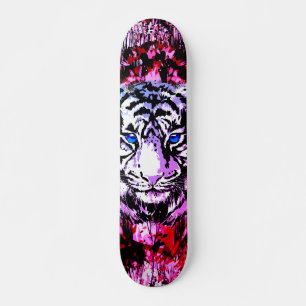 Tigre coloré - Retro Tiger Skateboard