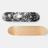 Tigre coloré - Retro Tiger Skateboard (Horz)