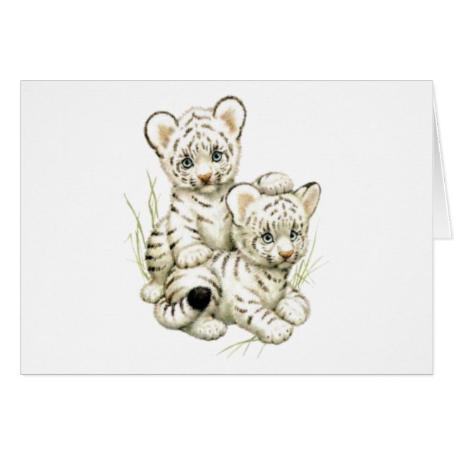 Tigre CUB blanc mignon (Devant horizontal)