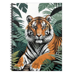 Tigre dans la jungle Journal carnet