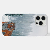 tigre dans la neige (Verso Horizontal)