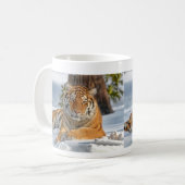 Tigre dans la tasse de neige (Devant gauche)
