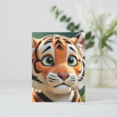 Tigre dans l'Anime de la Jungle, Carte postale (Debout devant)