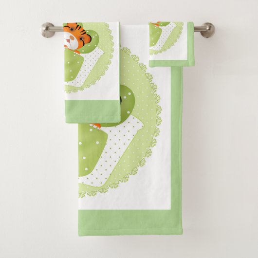 Tigre dans l'illustration de lit enfants imprimé e (En situation)