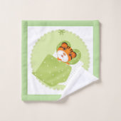 Tigre dans l'illustration de lit enfants imprimé e (Gant de toilette)