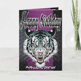 Tigre de carte d'anniversaire