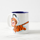 Tigre De Dessin Sur La Mug De Course (Devant gauche)