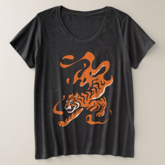 Tigre de Feu : Conception audacieuse asiatique (Design devant)