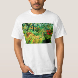 Tigre de Henri Rousseau dans un T-shirt tropical