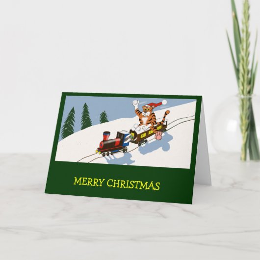 Tigre de la carte de Noël (Devant)