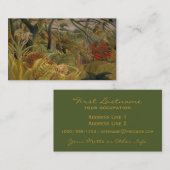 Tigre de Rousseau cartes de visite (Devant / Derrière)