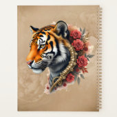 Tigre de Steampunk avec illustration Rose. (Dos)
