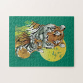 Tigre du Bengale avec bébé puzzle (Horizontal)