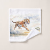 Tigre en action (Gant de toilette)